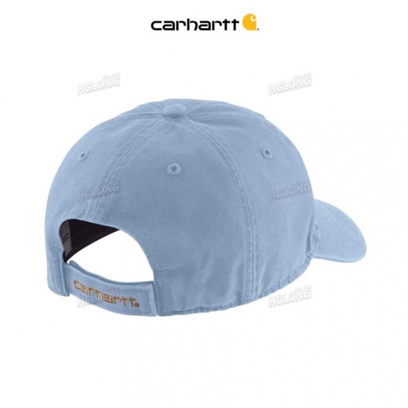 Bleu Carhartt Tela Cap - Danmark BUZ-2763921