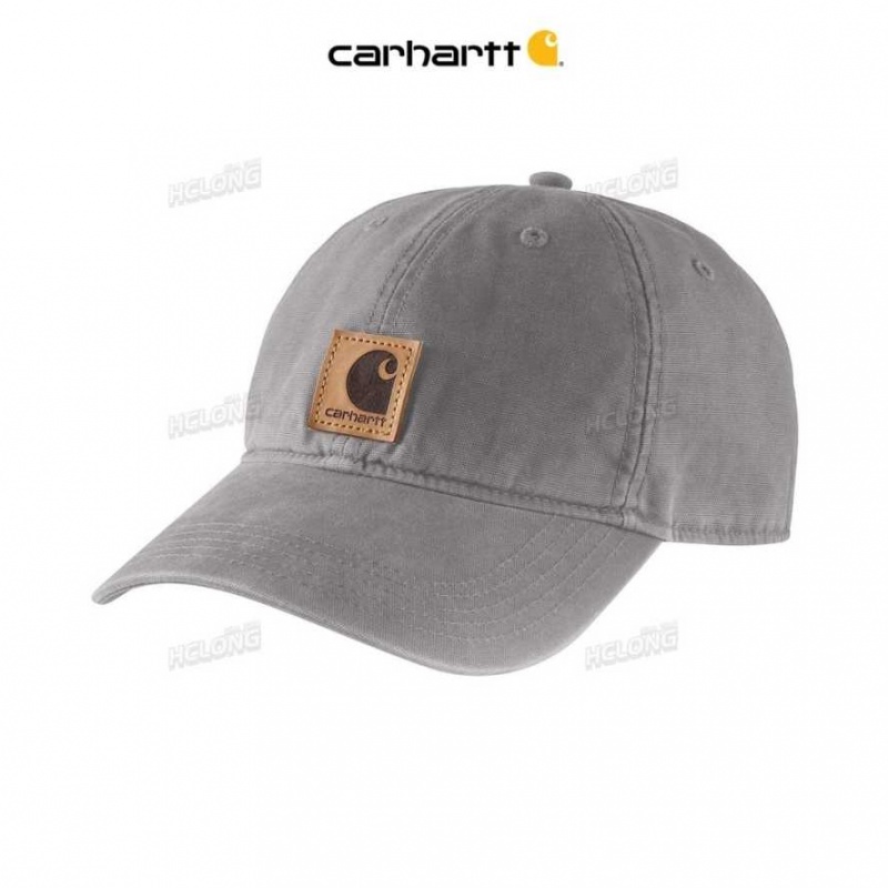 Asphalt Carhartt Tela Cap - Danmark PHX-8887597