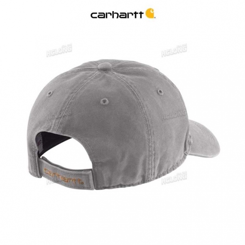 Asphalt Carhartt Tela Cap - Danmark PHX-8887597