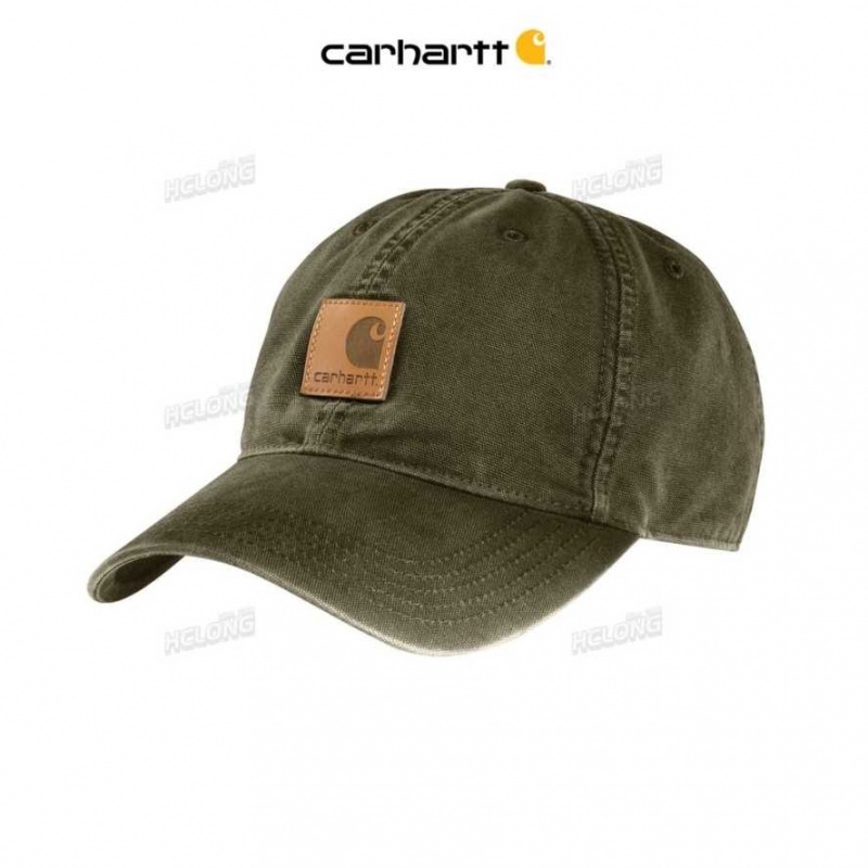 Vert Carhartt Tela Cap - Danmark AHH-2232351