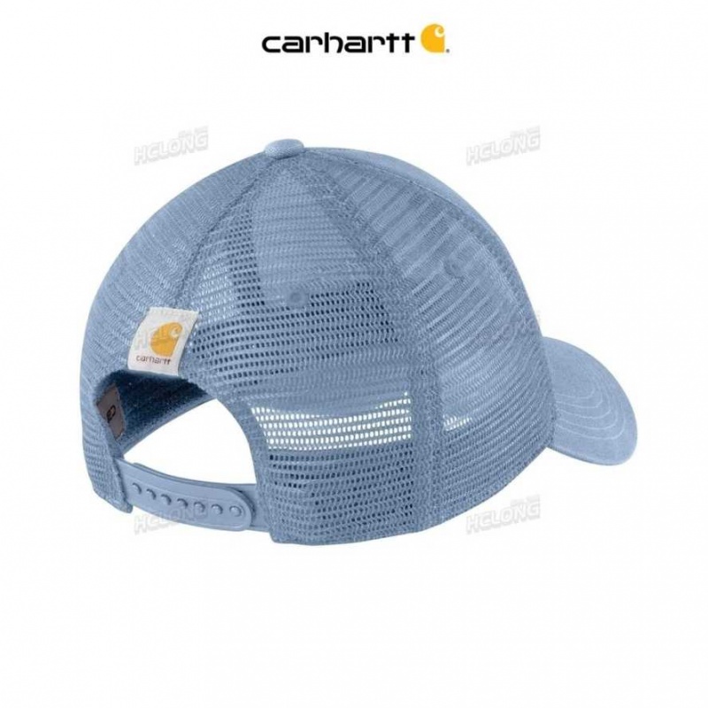 Bleu Carhartt Tela Mesh-Back Logo Graphique Cap - Danmark IJC-3270105