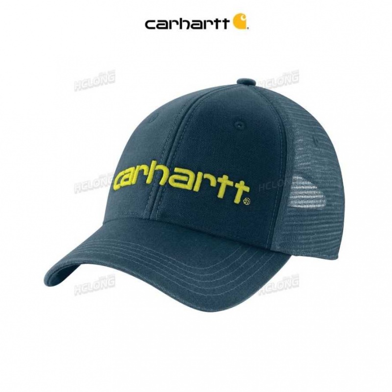 Bleu Carhartt Tela Mesh-Back Logo Graphique Cap - Danmark PQR-5603831