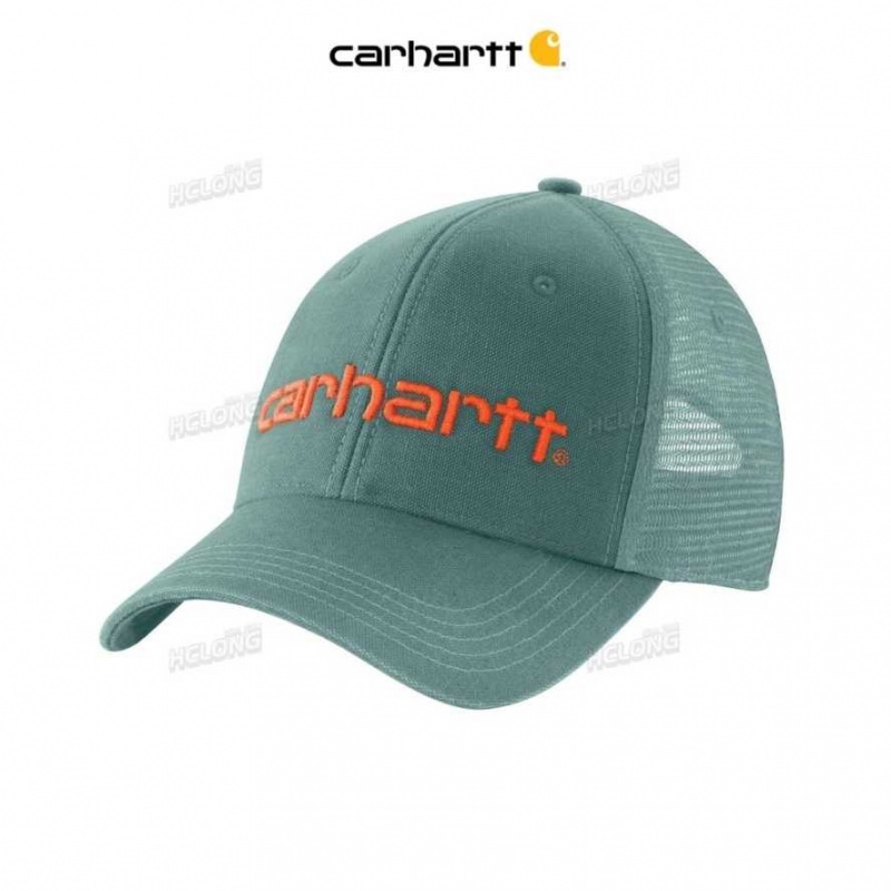 Vert Carhartt Tela Mesh-Back Logo Graphique Cap - Danmark UIG-9271870