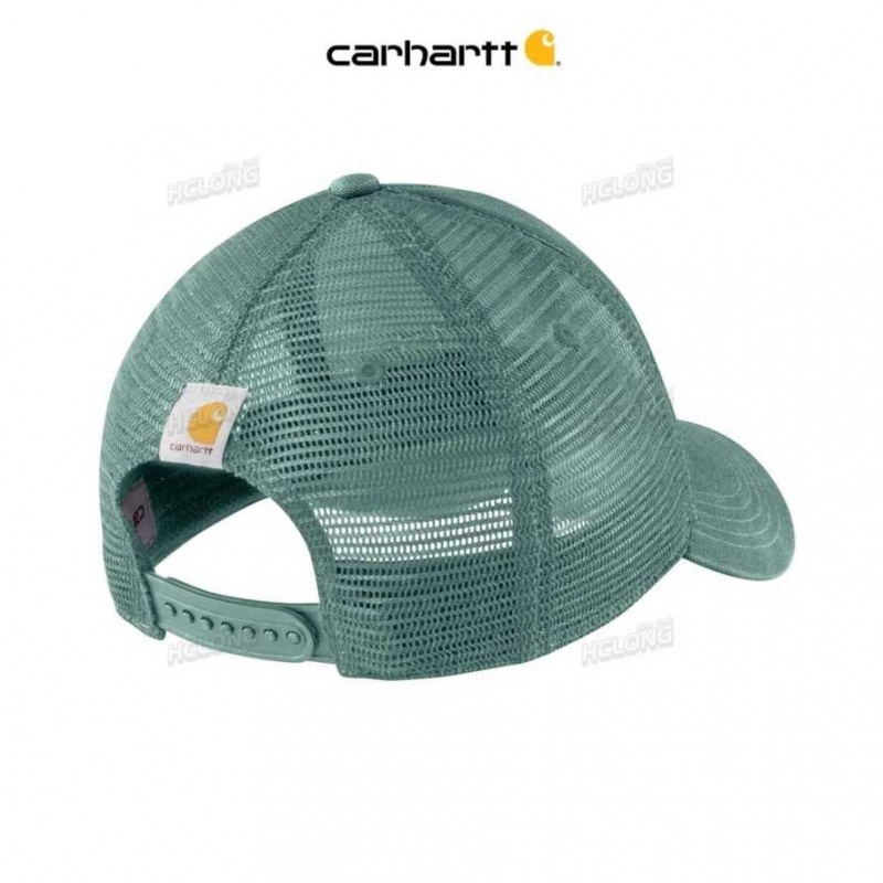 Vert Carhartt Tela Mesh-Back Logo Graphique Cap - Danmark UIG-9271870