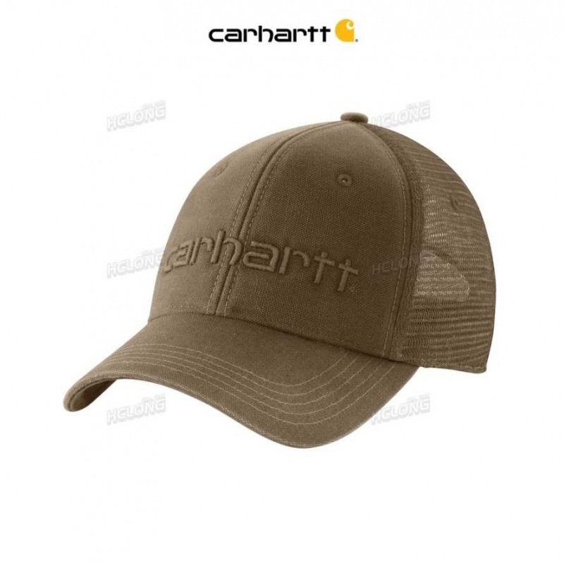 Marron Clair Carhartt Tela Mesh-Back Logo Graphique Cap Marron - Danmark MYJ-4703424