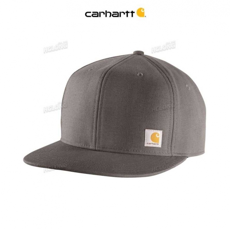 Gravel Carhartt Firm Duck Plates Brim Cap - Danmark OPU-4258542