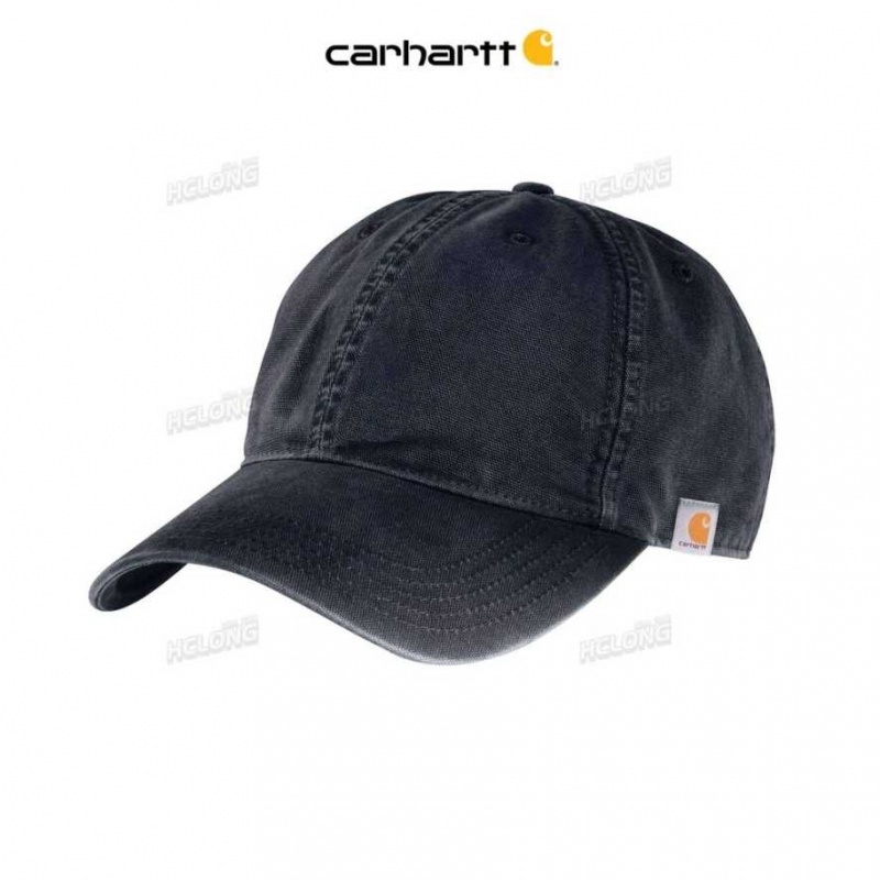 Bleu Marine Carhartt Coton Tela Cap Bleu - Danmark GSG-5923041