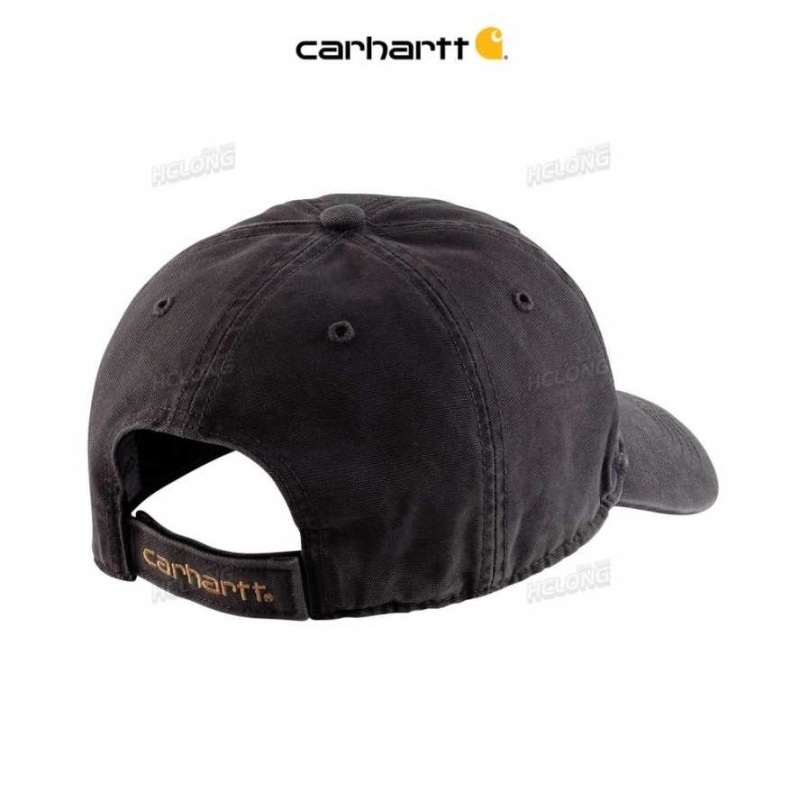 Noir Carhartt Coton Tela Cap - Danmark HYQ-2859990