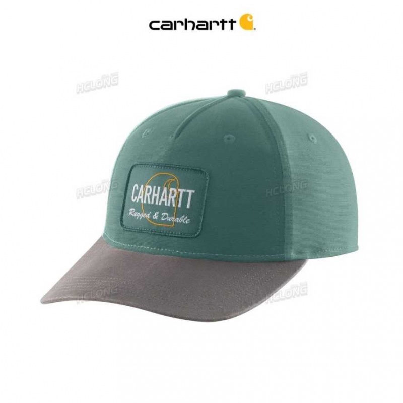 Vert Carhartt Tela Rugged Patch Cap - Danmark JHA-4959215