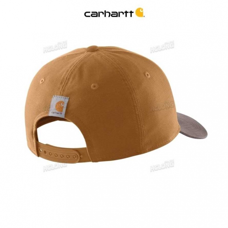 Marron Carhartt Tela Rugged Patch Cap - Danmark ZWW-1137048