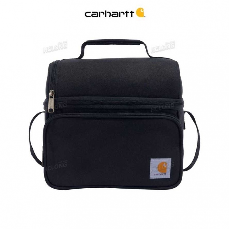 Noir Carhartt Insulated 12 Can Two Compartment Lunch Cooler - Danmark VNK-2922155