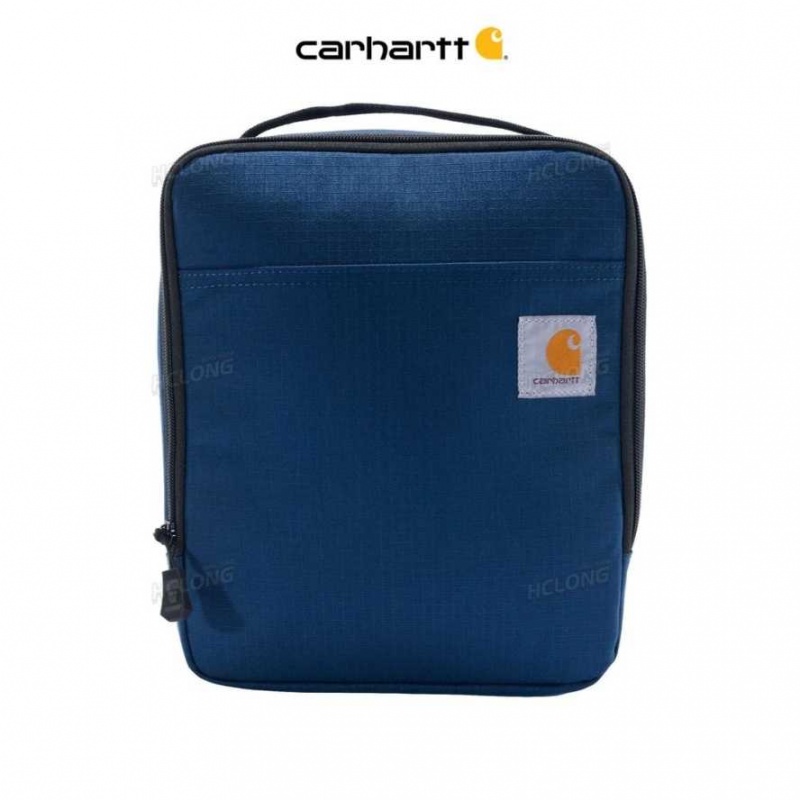 Bleu Marine Carhartt Cargo Series Insulated 4 Can Lunch Cooler Bleu - Danmark BJZ-5102782