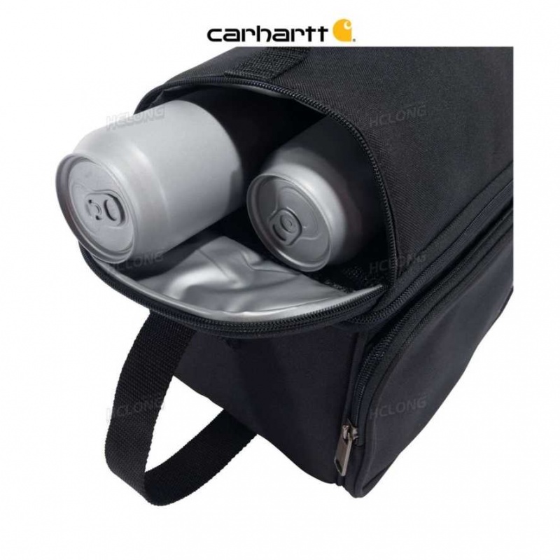 Noir Carhartt Insulated 12 Can Two Compartment Lunch Cooler - Danmark WCS-9391799