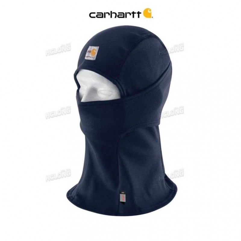 Bleu Marine Foncé Carhartt Flame-Resistant Force Balaclava Bleu Marine - Danmark YHZ-4762947