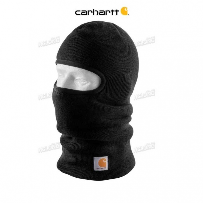 Noir Carhartt Knit Insulated Face Mask - Danmark UYA-5033691