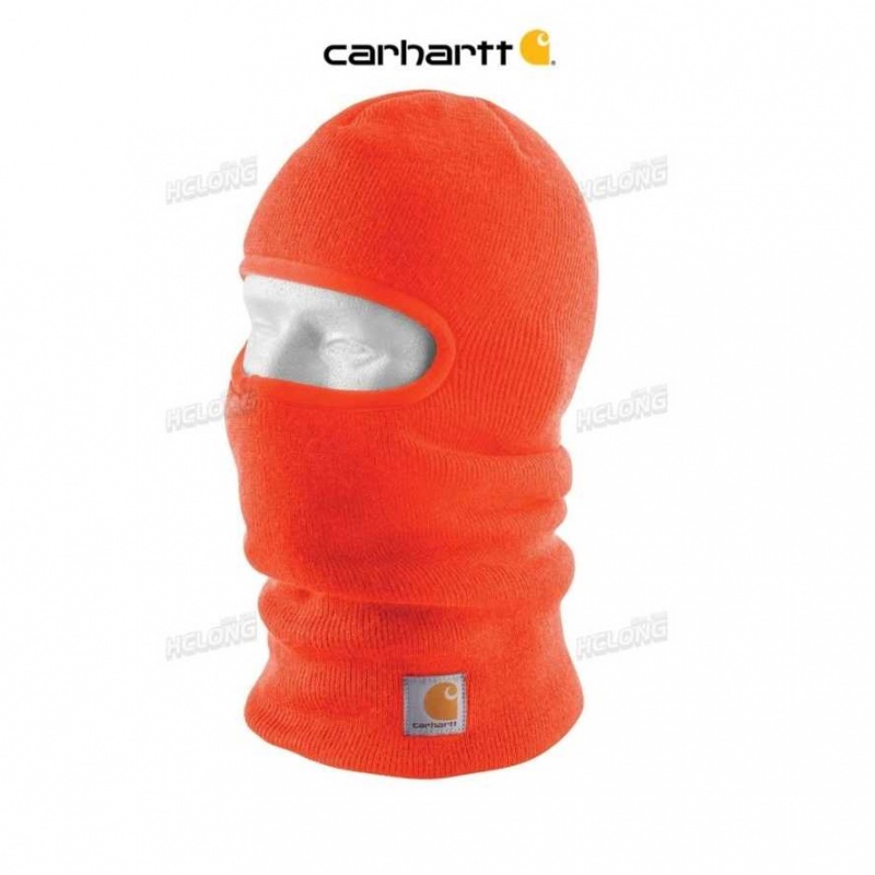 Orange Carhartt Knit Insulated Face Mask - Danmark VSP-6545171