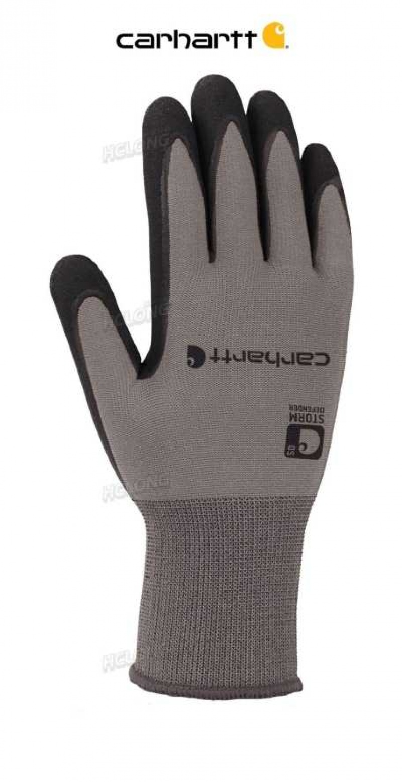 SHADOW HEATHER Carhartt Thermal Wb Nitrile Grip Glove SHADOW - Danmark ANS-7177287