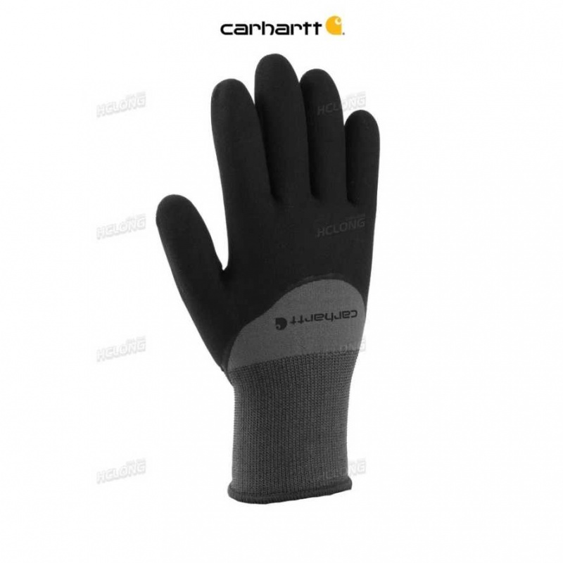 Gray Carhartt Thermal Full-Coverage Nitrile Grip Glove - Danmark MFT-9797081