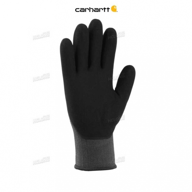 Gray Carhartt Thermal Full-Coverage Nitrile Grip Glove - Danmark MFT-9797081