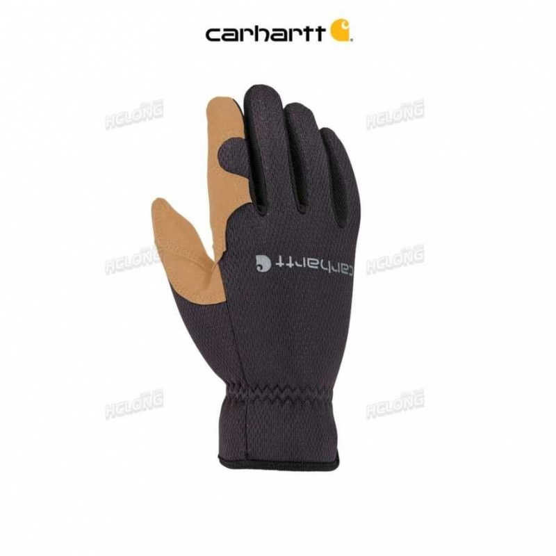 Noir Carhartt High Dexterity Open Cuff Glove - Danmark AVE-9000393