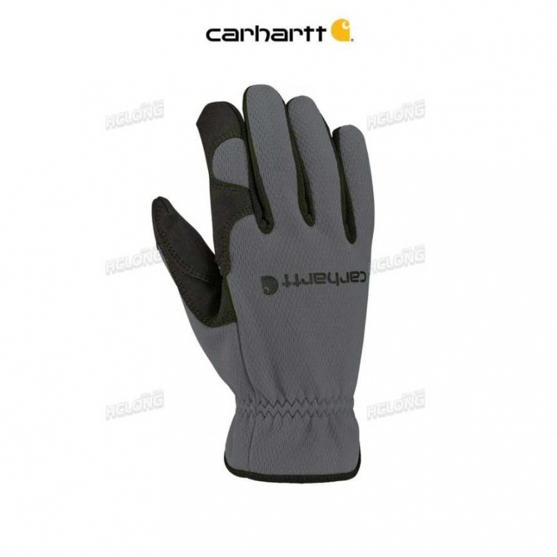 Gray Carhartt High Dexterity Open Cuff Glove - Danmark EFJ-6756743