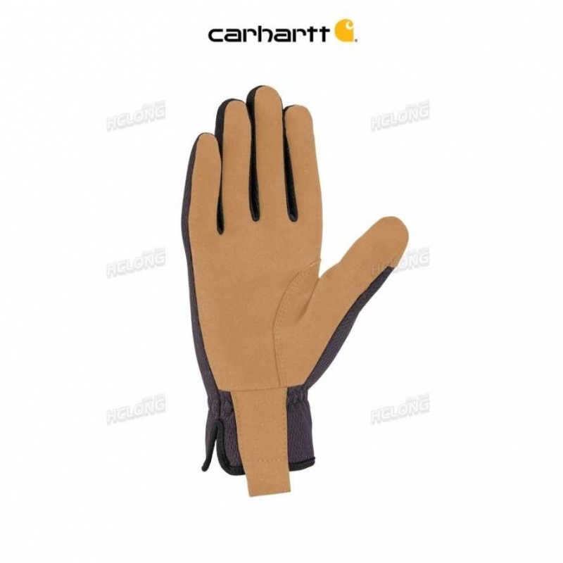 Noir Carhartt High Dexterity Open Cuff Glove - Danmark AVE-9000393