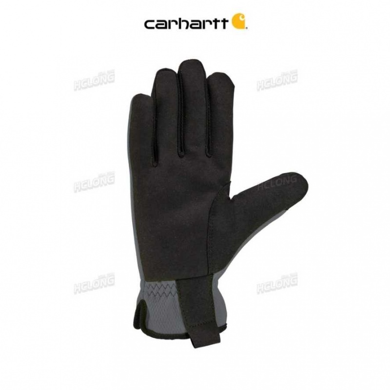 Gray Carhartt High Dexterity Open Cuff Glove - Danmark EFJ-6756743