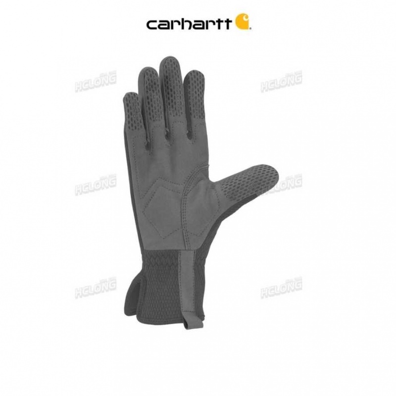 Gray Carhartt High Dexterity Rembourré palm Touch Sensitive Long Cuff Glove - Danmark MII-0582234