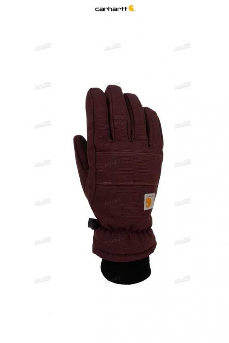 Noir Carhartt Womens Insulated Duck Synthétique Cuir Knit Cuff Glove - Danmark AHB-9095525