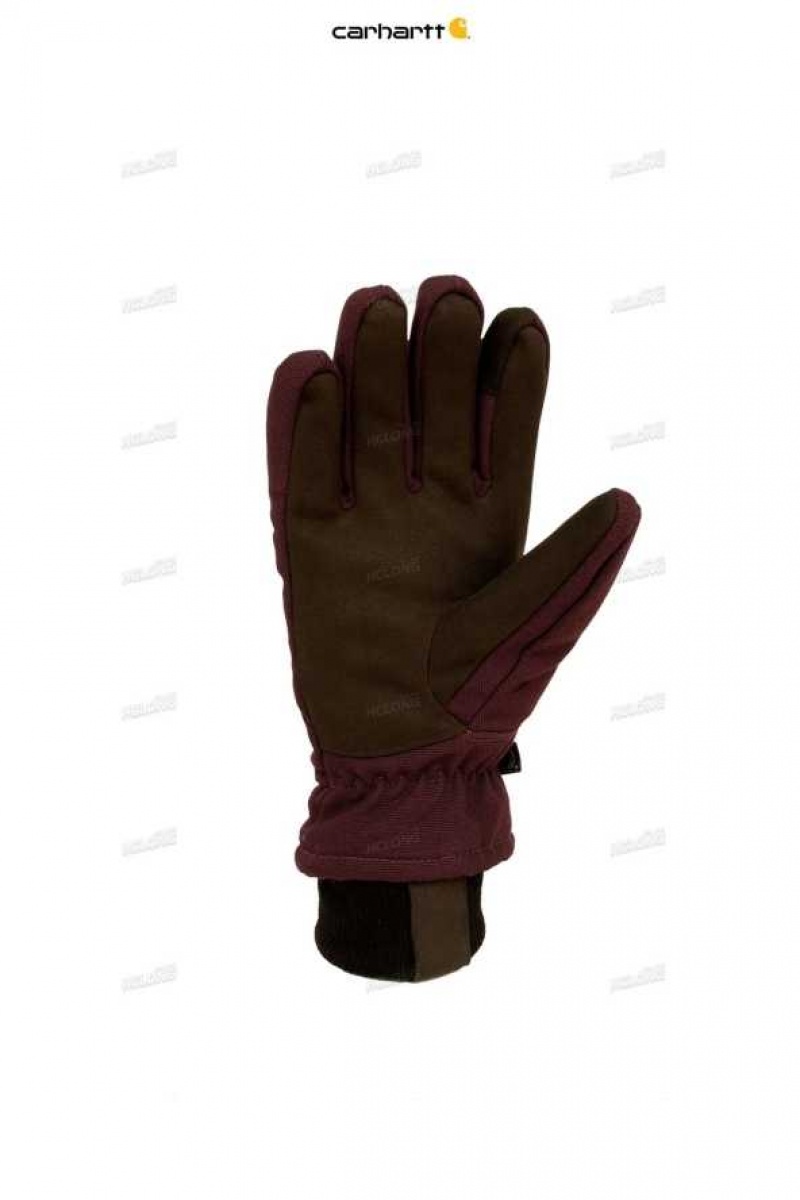 Noir Carhartt Womens Insulated Duck Synthétique Cuir Knit Cuff Glove - Danmark AHB-9095525