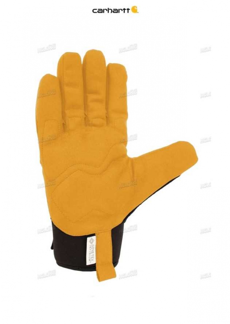 Noir Carhartt Vent Fighter Insulated Synthétique Cuir Secure Cuff Gloves - Danmark DPK-5411796