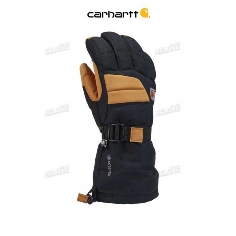 Noir Carhartt GORE-TEX Insulate Gauntlet Gloves - Danmark RAI-7724508