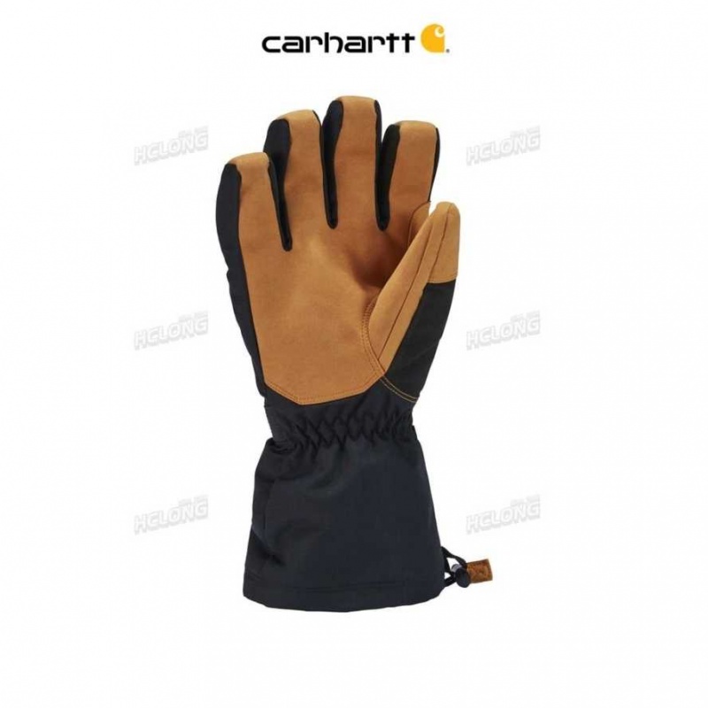 Noir Carhartt GORE-TEX Insulate Gauntlet Gloves - Danmark RAI-7724508