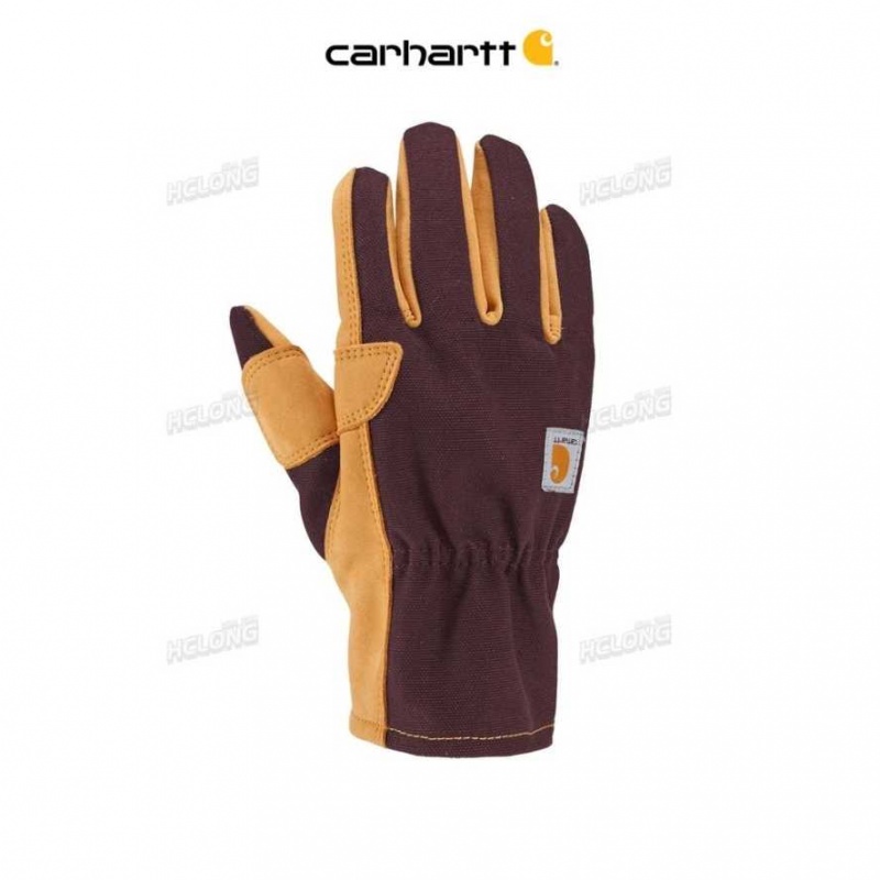 Berry Carhartt Duck Synthétique Cuir Open Cuff Glove - Danmark AWI-7182977