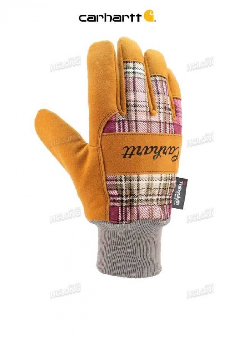 Rose Carhartt Insulated Knit Cuff Travail Glove - Danmark CNN-6341912