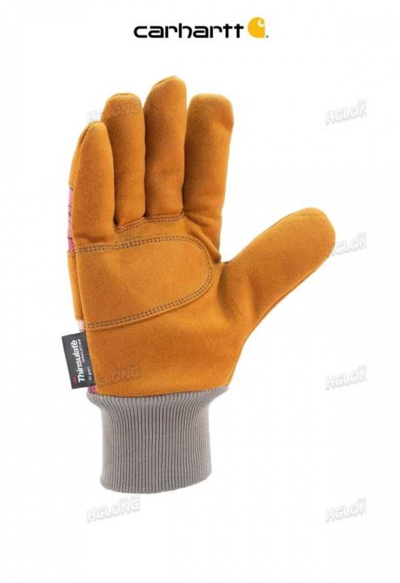 Rose Carhartt Insulated Knit Cuff Travail Glove - Danmark CNN-6341912