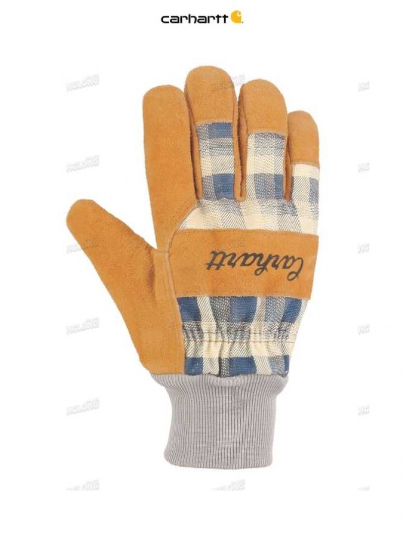 Bleu Marine Carhartt Insulated Knit Cuff Travail Glove Bleu - Danmark XLT-4572654