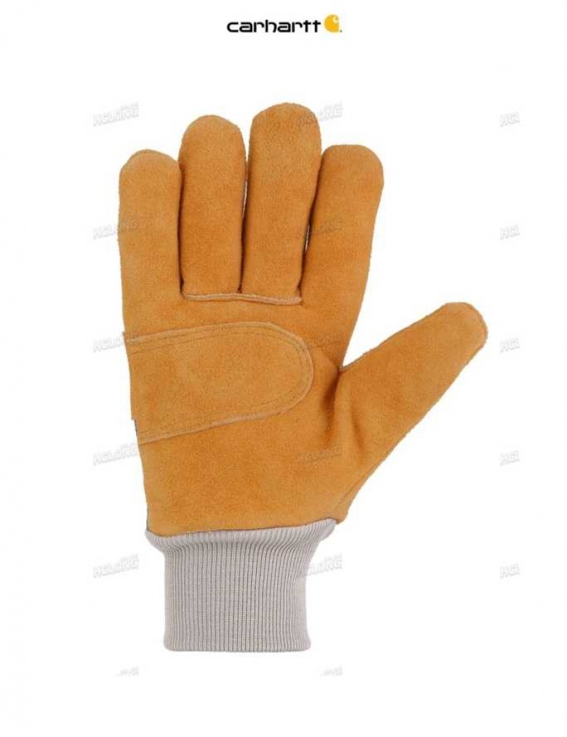 Bleu Marine Carhartt Insulated Knit Cuff Travail Glove Bleu - Danmark XLT-4572654