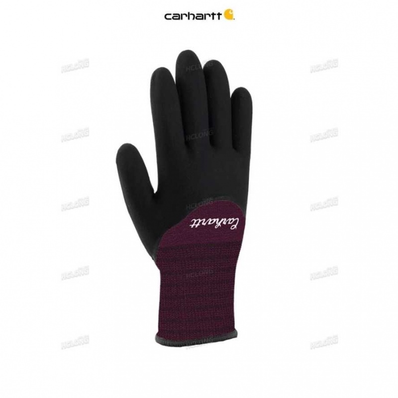 Noir Carhartt Thermal Full-Coverage Nitrile Grip Glove - Danmark HYI-4694450