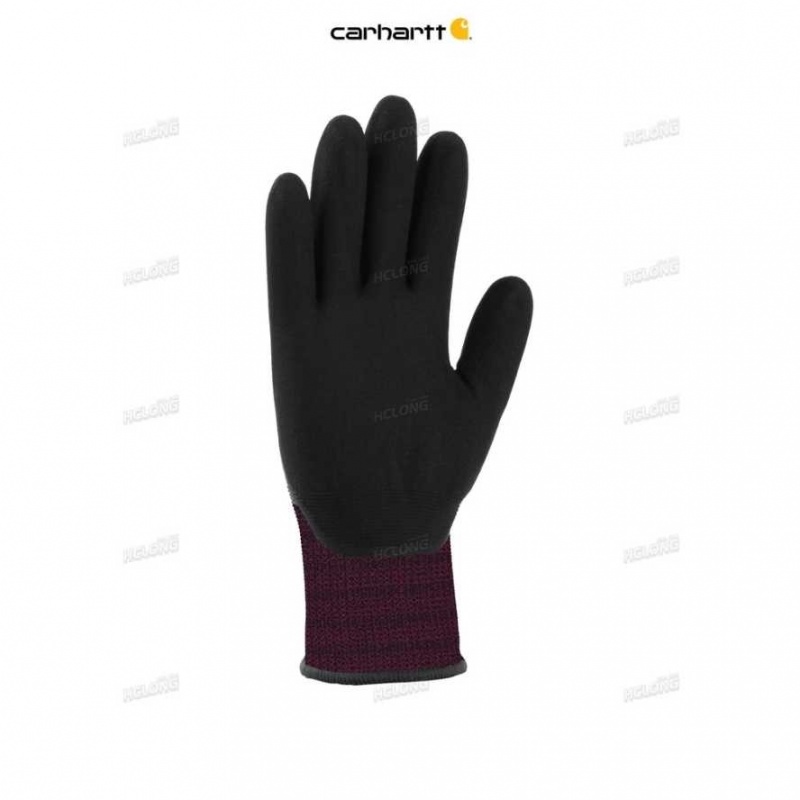 Noir Carhartt Thermal Full-Coverage Nitrile Grip Glove - Danmark HYI-4694450