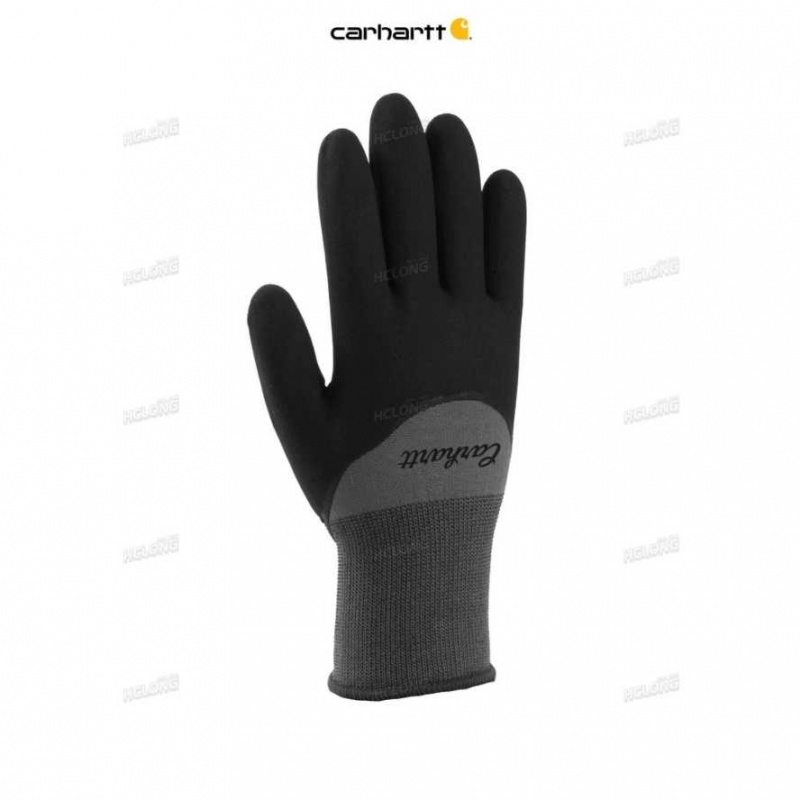 SHADOW HEATHER Carhartt Thermal Full-Coverage Nitrile Grip Glove SHADOW - Danmark KNF-8622206