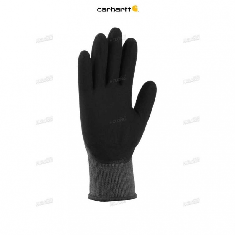 SHADOW HEATHER Carhartt Thermal Full-Coverage Nitrile Grip Glove SHADOW - Danmark KNF-8622206