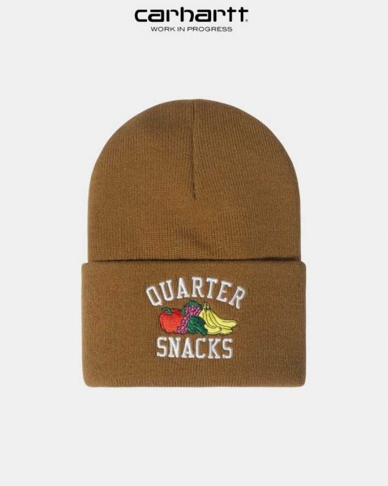 Marron Carhartt Wip x Quartersnacks Watch Hat - Danmark RFK-4787745