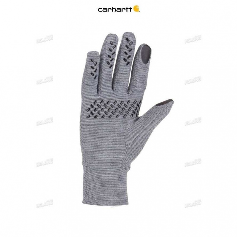 SHADOW HEATHER Carhartt Force Heavyweight Liner Knit Glove SHADOW - Danmark MYN-5400025