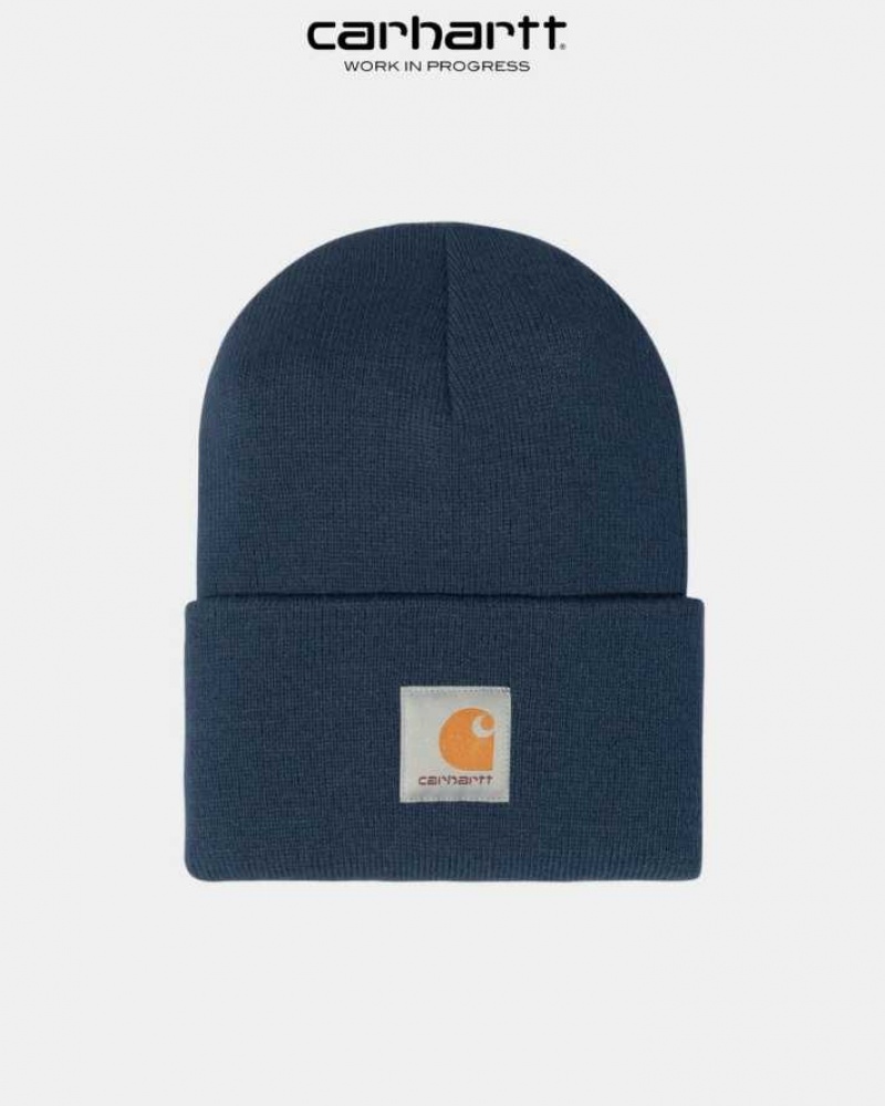 Bleu Carhartt Wip x Quartersnacks Watch Hat - Danmark OXH-0633274