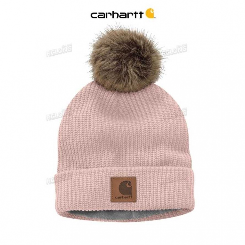 Rose Carhartt Knit Fleece-Doublée Hat - Danmark ULK-5875298