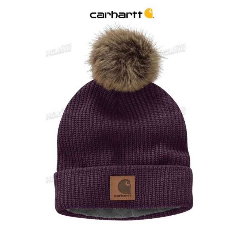 Nocturnal Haze Carhartt Knit Fleece-Doublée Hat Nocturnal - Danmark BGJ-8797168