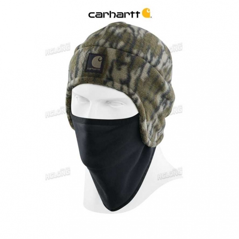 Camouflage Carhartt Camo Fleece 2-in-1 Hat - Danmark AOJ-9221150