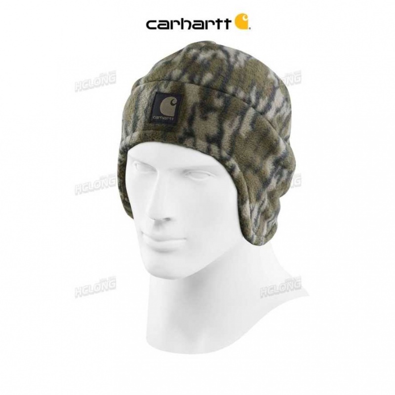 Camouflage Carhartt Camo Fleece 2-in-1 Hat - Danmark AOJ-9221150