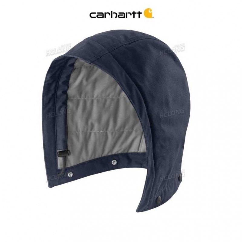 Bleu Marine Foncé Carhartt Flame-Resistant Quick Duck Hood Bleu Marine - Danmark DQZ-1776538